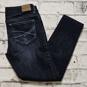 Aeropostale Lola Cropped Jegging Jeans Skinny Denim Blue Size 6